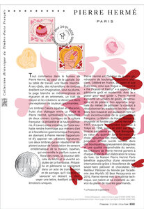 Document philatélique - Coeur - Pierre Hermé Paris