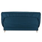COMFORT BULTEX Clic clac 3 places - Tissu Bleu - 192 x 95 x 101 - MONA