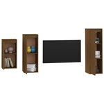 vidaXL Meubles TV 3 Pièces Marron miel Bois massif de pin