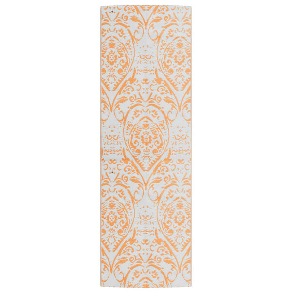vidaXL Tapis d'extérieur orange et blanc 80x250 cm PP