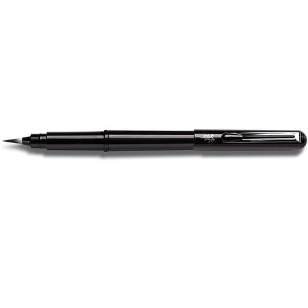 Stylo pinceau pocket brush encre noire + 4 cartouches encre noire pentel