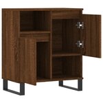 vidaXL Buffet Chêne marron 60x35x70 cm Bois d'ingénierie