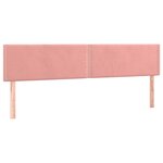 vidaXL Cadre de lit avec tête de lit rose 120x190 cm velours