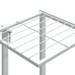 vidaXL Jardinière 94 5x25x89 cm Blanc Fer