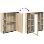 vidaXL Ensemble de Cabinets de Salle de Bain 2 Pièces Chêne Sonoma Bois Ingénierie