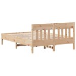 vidaXL Cadre de lit sans matelas 160x200 cm bois massif de pin