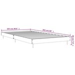 vidaXL Cadre de lit chêne sonoma 100x200 cm bois d'ingénierie