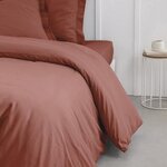 Housse de couette - 220 x 240 cm uni - Terracotta