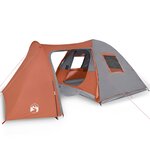 vidaXL Tente familiale à dôme 6 personnes orange imperméable