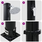vidaXL Douche solaire extérieure avec robinet 217 cm 20 L