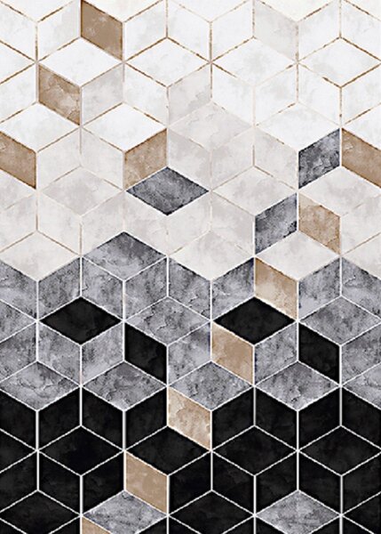 Tapis d'intérieur LUXE 80 x 150 cm - Noir
