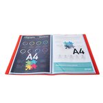 Protège-documents En Polypropylène Souple Opak 20 Vues - A4 - Rouge - X 25 - Exacompta