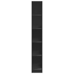 vidaXL Garde-robe noir 30x50x200 cm bois d'ingénierie