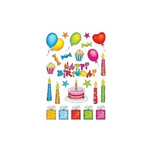 HERMA Sticker DECOR "anniversaire" scintillant