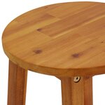 vidaXL Tabourets de bar lot de 6 bois d'acacia solide