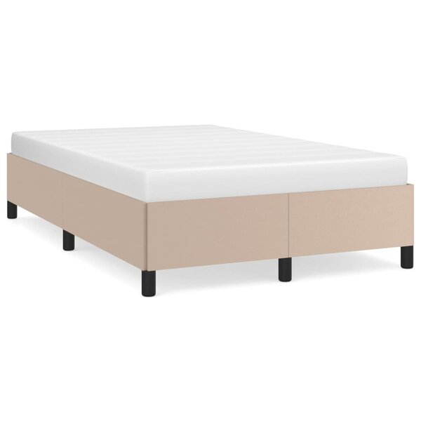 vidaXL Cadre de lit Cappuccino 120x200 cm Similicuir