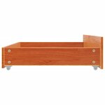 vidaXL Tiroirs de lit 4 Pièces cire marron bois de pin massif