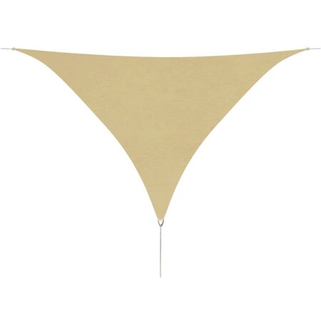 vidaXL Voile de parasol tissu oxford triangulaire 5x5x5 m beige