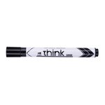 Marqueur effaçable think à sec pointe ogive 2.0mm noir  peu odorant  effaçage facile x 12 deli