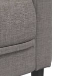 vidaXL Ensemble de canapés 2 Pièces taupe tissu