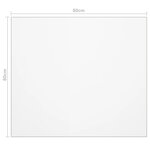 vidaXL Protecteur de table mat 80x80 cm 2 mm PVC