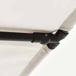 vidaXL Parasol d'extérieur avec mât en aluminium 2x1 5 m Blanc sable