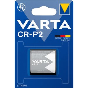 Blister 1 pile photo 'Professional Lithium' CR-P2 6 V VARTA