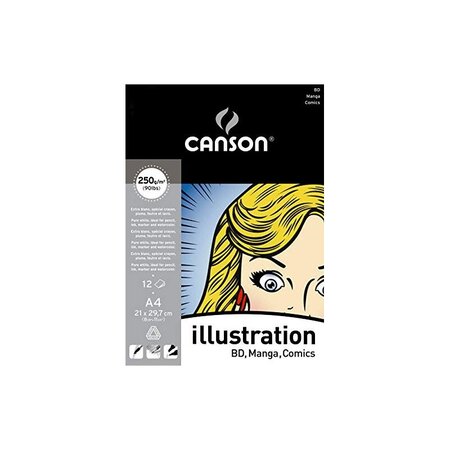 CANSON illustration BD, format A4, 250 g/m2