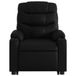 vidaXL Fauteuil inclinable de massage Noir Similicuir
