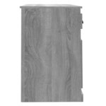 vidaXL Bureau avec tiroir sonoma gris 115x50x75 cm bois d'ingénierie