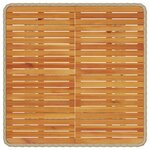 Ensemble de salle à manger de jardin 3 pièces avec coussins en beige en poly rotin et acacia