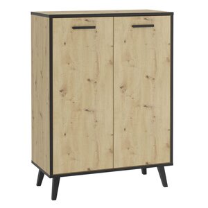 FMD Armoire à chaussures avec 5 compartiments 68 5x33x93 5 cm