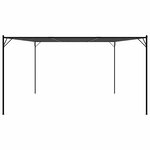 vidaXL Belvédère anthracite 4x4 m 180 g/m² tissu et acier