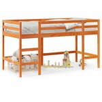 vidaXL Lit mezzanine enfants avec échelle 90x190 cm bois de pin massif