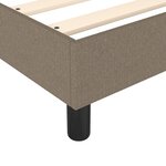 vidaXL Cadre de lit Taupe 140x190 cm Tissu