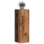 vidaXL Supports pour plantes 2 Pièces vieux bois bois d'ingénierie