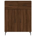 vidaXL Buffet chêne marron 69 5x34x90 cm bois d'ingénierie