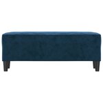 vidaXL Banc Bleu 100x35x41 cm Velours