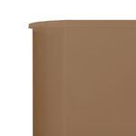 vidaXL Paravent 3 panneaux Tissu 400 x 80 cm Taupe