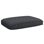vidaXL Set de coussins pour palette 2 pièces en tissu Oxford noir