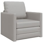 vidaXL Sofa-lit 2-en-1 Gris nuage 74x77x81 cm en tissu