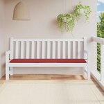 vidaXL Coussin de banc de jardin rouge bordeaux 200x50x4 cm
