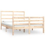 vidaXL Cadre de lit bois de pin massif 120x190 cm petit double