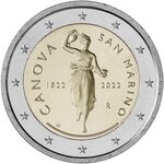 Pièce de monnaie 2 euro commémorative Saint-Marin 2022 BU – Antonio Canova