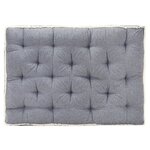 vidaXL Coussin de canapé palette Bleu 120x80x10 cm