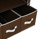 vidaXL Garde-robe Marron 87x49x159 cm Tissu