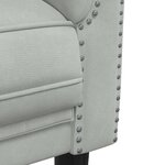vidaXL Ensemble de canapés 3 Pièces gris clair velours