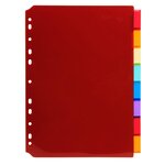 Intercalaires Pp Transparent Couleurs Avec Porte Étiquette A4 8 Positions - Couleurs Assorties - X 10 - Exacompta