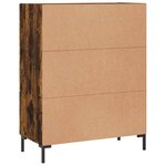 vidaXL Buffet chêne fumé 69 5x34x90 cm bois d'ingénierie