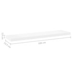 vidaXL Étagères flottantes 4 Pièces Chêne et blanc 90x23 5x3 8 cm MDF
